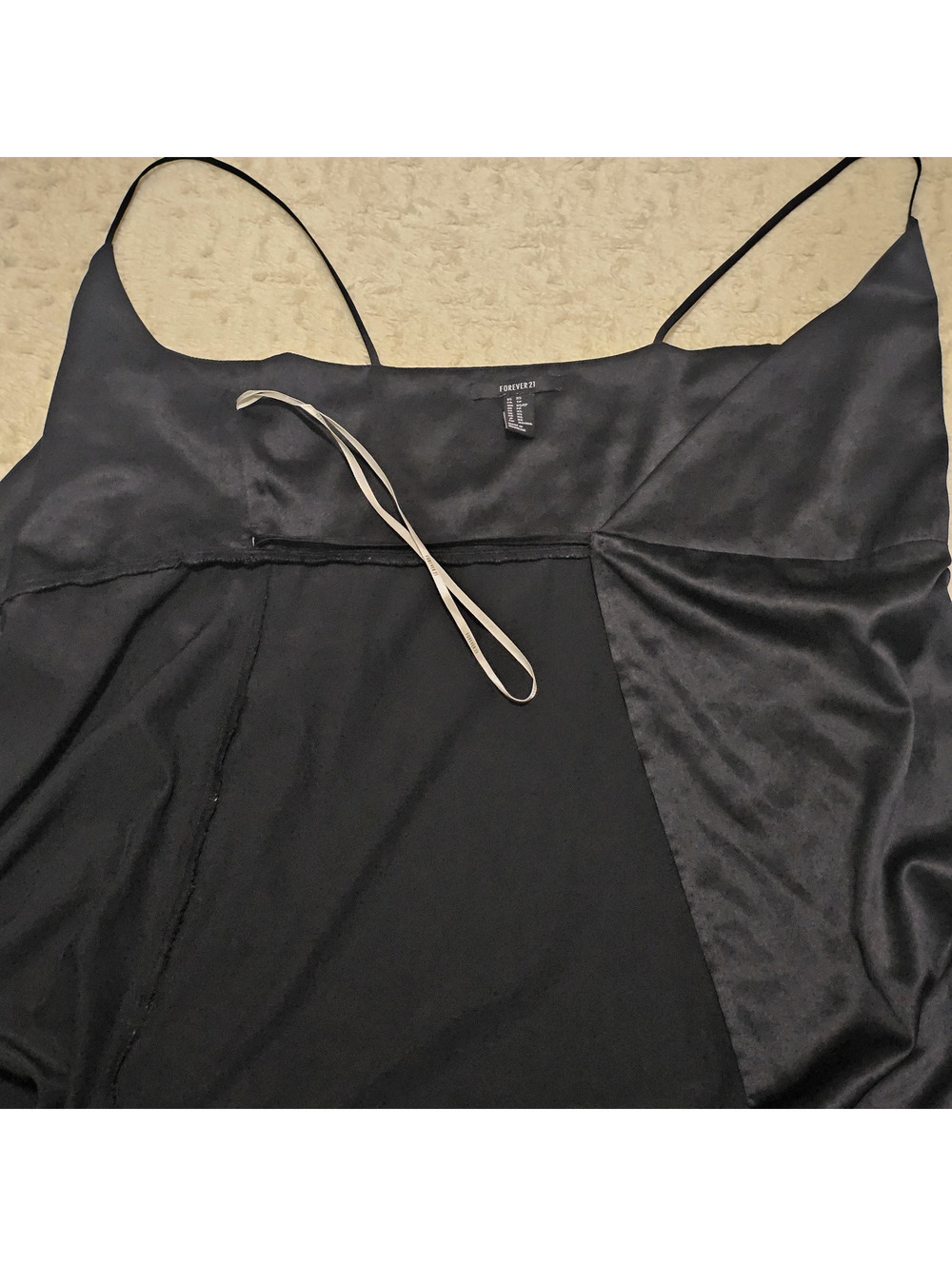 Forever21 Satin Midi Wrap Slip Dress XS NWOT - Picture 5 of 6